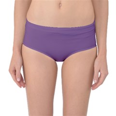 Mauve Purple	 - 	mid-waist Bikini Bottoms by ColorfulSwimWear