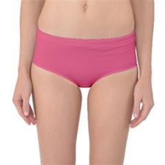 Fruit Dove Pink	 - 	mid-waist Bikini Bottoms by ColorfulSwimWear