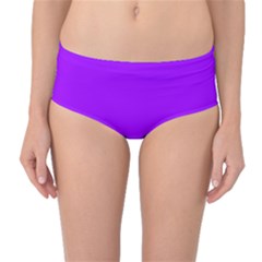 Vivid Violet Purple	 - 	mid-waist Bikini Bottoms by ColorfulSwimWear