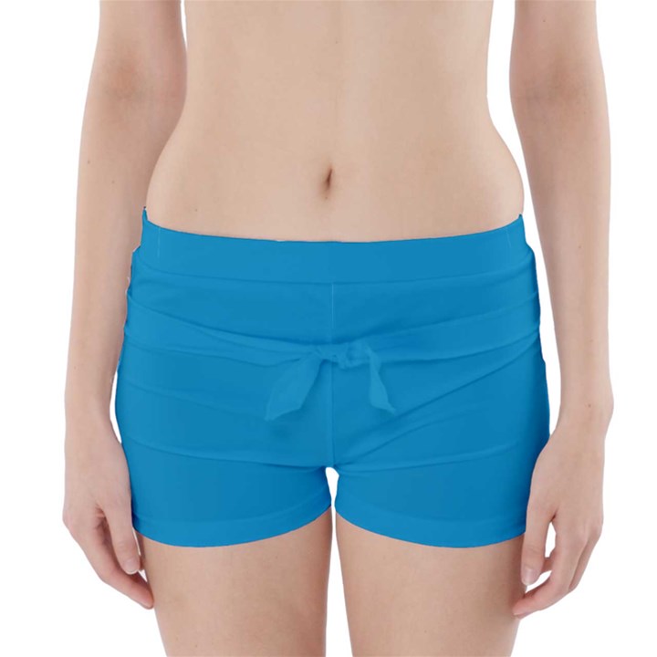 Cerulean Blue	 - 	Boyleg Bikini Wrap Bottoms