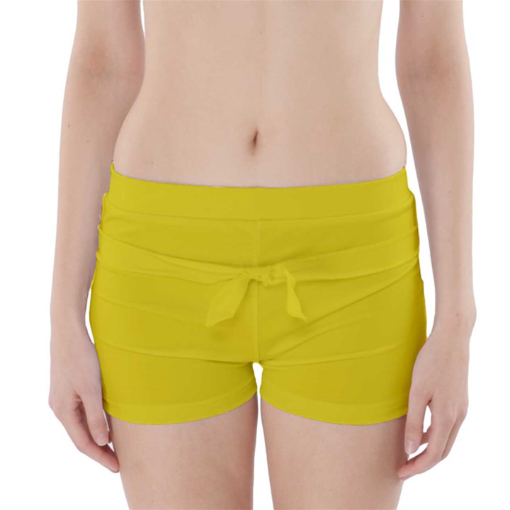 Citrine Yellow	 - 	Boyleg Bikini Wrap Bottoms