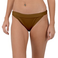 Just Brown	 - 	band Bikini Bottoms by ColorfulSwimWear