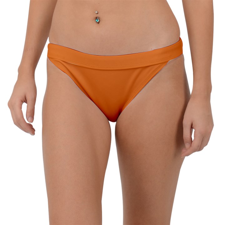 Carrot Orange	 - 	Band Bikini Bottoms