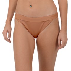 Raw Sienna Orange	 - 	band Bikini Bottoms by ColorfulSwimWear