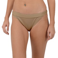 Wood Brown	 - 	band Bikini Bottoms by ColorfulSwimWear