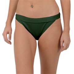 Dark Forest Green	 - 	band Bikini Bottoms by ColorfulSwimWear