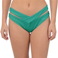 Jungle Green	 - 	double Strap Halter Bikini Bottoms by ColorfulSwimWear