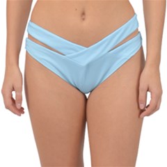 Robin Egg Blue	 - 	double Strap Halter Bikini Bottoms by ColorfulSwimWear