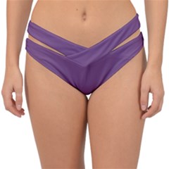 Mauve Purple	 - 	double Strap Halter Bikini Bottoms by ColorfulSwimWear