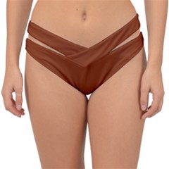 Sugar Brown	 - 	double Strap Halter Bikini Bottoms by ColorfulSwimWear