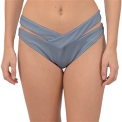 Tradewinds Grey	 - 	double Strap Halter Bikini Bottoms by ColorfulSwimWear