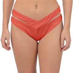 Soda Orange	 - 	double Strap Halter Bikini Bottoms by ColorfulSwimWear