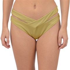 Trombone Yellow	 - 	Double Strap Halter Bikini Bottoms