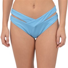 Baby Blue	 - 	Double Strap Halter Bikini Bottoms