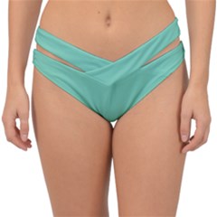 Blue Green	 - 	double Strap Halter Bikini Bottoms by ColorfulSwimWear