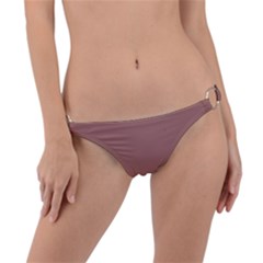 Blast Off Bronze Brown	 - 	ring Detail Bikini Bottoms by ColorfulSwimWear