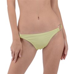 Banana Yellow	 - 	ring Detail Bikini Bottoms by ColorfulSwimWear