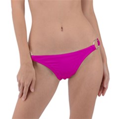 Fashion Fuchsia Pink	 - 	ring Detail Bikini Bottoms by ColorfulSwimWear