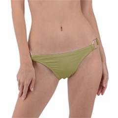 Fall Leaf Brown	 - 	ring Detail Bikini Bottoms by ColorfulSwimWear