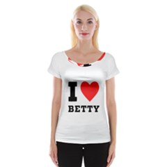 I Love Betty Cap Sleeve Top by ilovewhateva