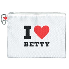 I Love Betty Canvas Cosmetic Bag (xxl) by ilovewhateva