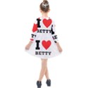 I love betty Kids  Quarter Sleeve Shirt Dress View2