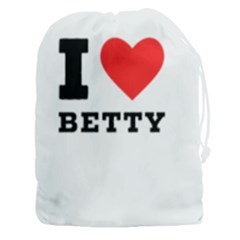 I Love Betty Drawstring Pouch (3xl) by ilovewhateva