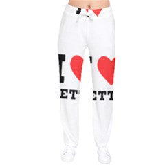 I Love Betty Women Velvet Drawstring Pants by ilovewhateva