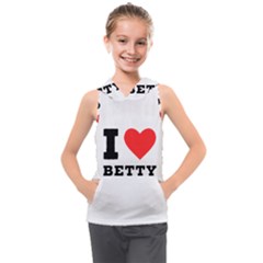 I Love Betty Kids  Sleeveless Hoodie by ilovewhateva