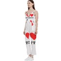 I love betty V-Neck Spaghetti Strap Tie Front Jumpsuit View2