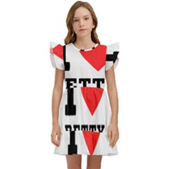 I Love Betty Kids  Winged Sleeve Dress by ilovewhateva