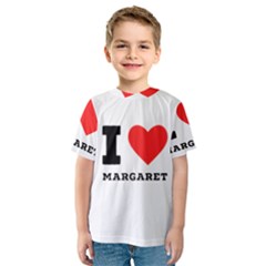 I love margaret Kids  Sport Mesh Tee