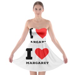 I love margaret Strapless Bra Top Dress