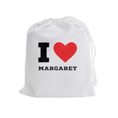 I love margaret Drawstring Pouch (XL)