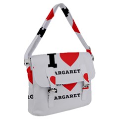 I love margaret Buckle Messenger Bag