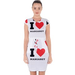 I Love Margaret Capsleeve Drawstring Dress  by ilovewhateva