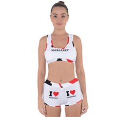 I love margaret Racerback Boyleg Bikini Set