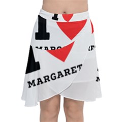 I love margaret Chiffon Wrap Front Skirt