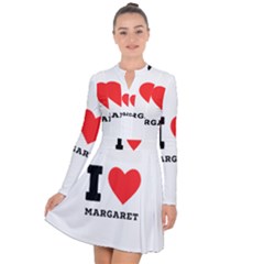 I love margaret Long Sleeve Panel Dress