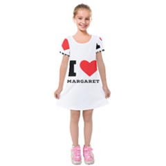 I love margaret Kids  Short Sleeve Velvet Dress