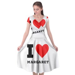 I love margaret Cap Sleeve Wrap Front Dress