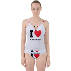 I love margaret Cut Out Top Tankini Set