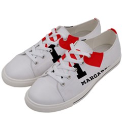 I love margaret Men s Low Top Canvas Sneakers