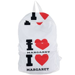 I love margaret Foldable Lightweight Backpack