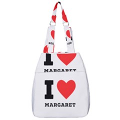 I love margaret Center Zip Backpack