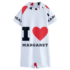 I love margaret Kids  Boyleg Half Suit Swimwear