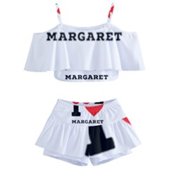 I love margaret Kids  Off Shoulder Skirt Bikini