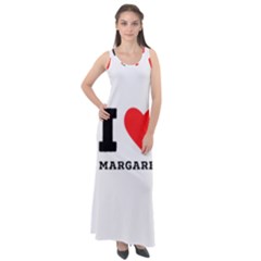 I love margaret Sleeveless Velour Maxi Dress