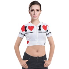 I love margaret Short Sleeve Cropped Jacket