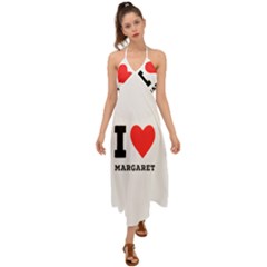 I love margaret Halter Tie Back Dress 